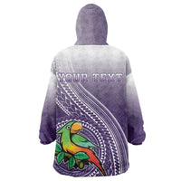 Personalized Manua High School Wearable Blanket Hoodie Polynesian Tribal Pattern LT05 - Polynesian Pride