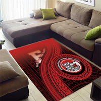 Fagaitua High School Area Rug Polynesian Tribal Pattern