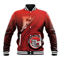 Personalized Fagaitua High School Baseball Jacket Polynesian Tribal Pattern
