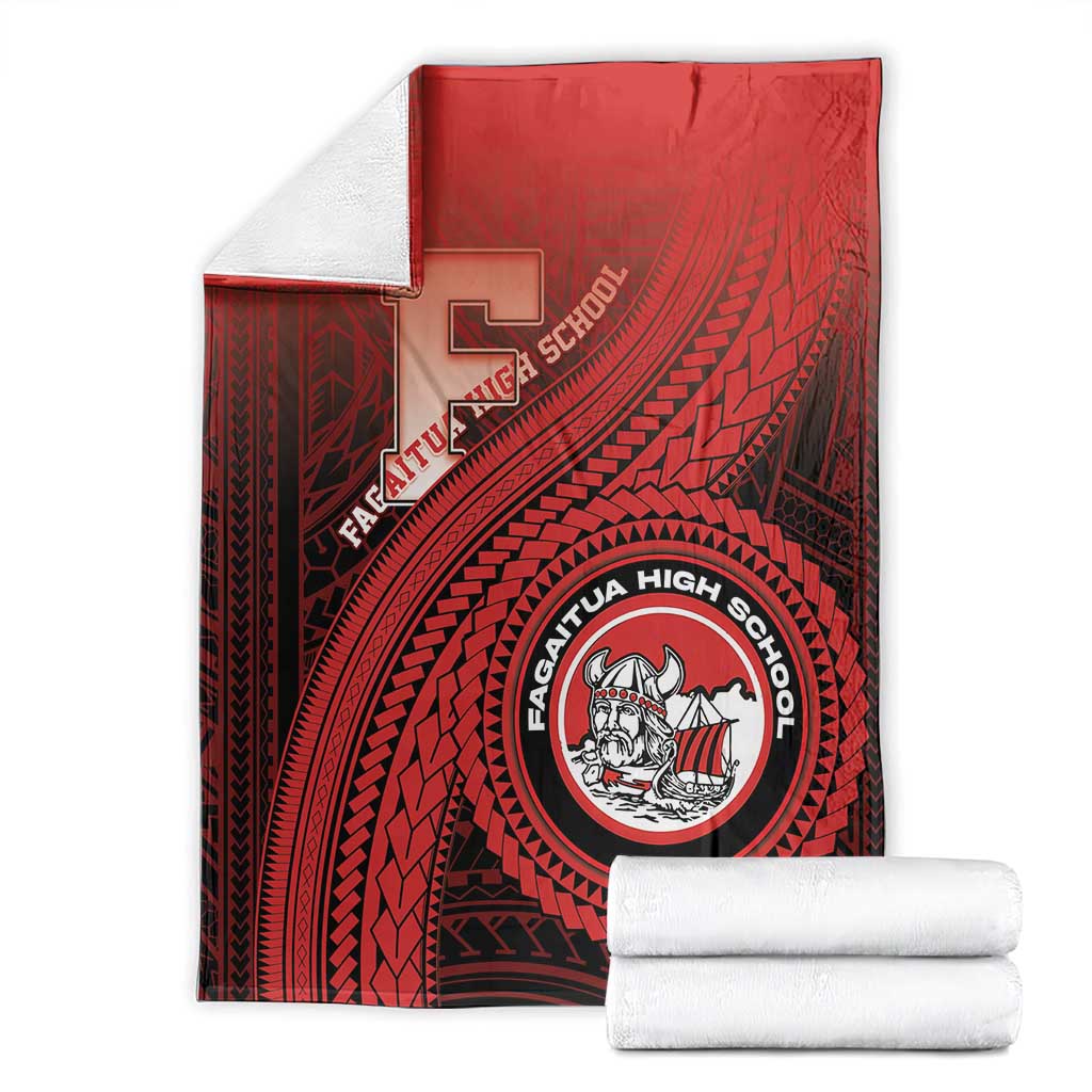 Fagaitua High School Blanket Polynesian Tribal Pattern