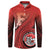 Personalized Fagaitua High School Button Sweatshirt Polynesian Tribal Pattern