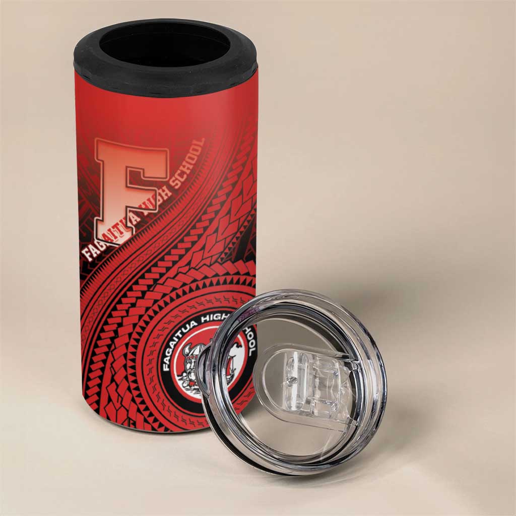 Personalized Fagaitua High School 4 in 1 Can Cooler Tumbler Polynesian Tribal Pattern LT05 - Polynesian Pride