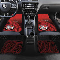 Fagaitua High School Car Mats Polynesian Tribal Pattern LT05 Set 4pcs Red - Polynesian Pride