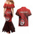 Personalized Fagaitua High School Couples Matching Mermaid Dress and Hawaiian Shirt Polynesian Tribal Pattern