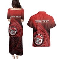 Personalized Fagaitua High School Couples Matching Puletasi and Hawaiian Shirt Polynesian Tribal Pattern LT05 - Polynesian Pride