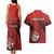 Personalized Fagaitua High School Couples Matching Tank Maxi Dress and Hawaiian Shirt Polynesian Tribal Pattern