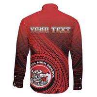 Personalized Fagaitua High School Family Matching Summer Maxi Dress and Hawaiian Shirt Polynesian Tribal Pattern