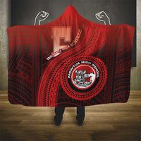 Fagaitua High School Hooded Blanket Polynesian Tribal Pattern