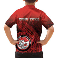 Personalized Fagaitua High School Kid Hawaiian Shirt Polynesian Tribal Pattern