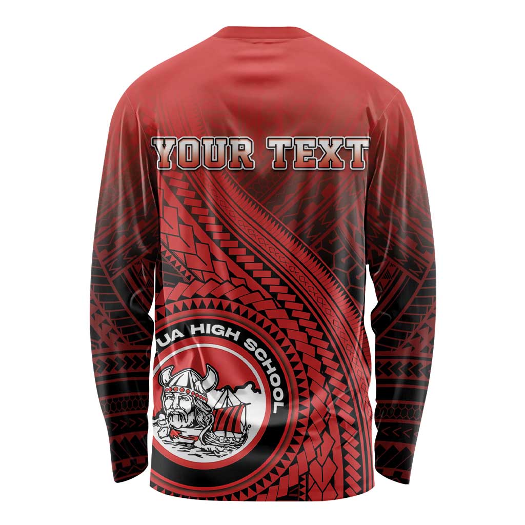 Personalized Fagaitua High School Long Sleeve Shirt Polynesian Tribal Pattern LT05 - Polynesian Pride