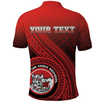 Personalized Fagaitua High School Polo Shirt Polynesian Tribal Pattern