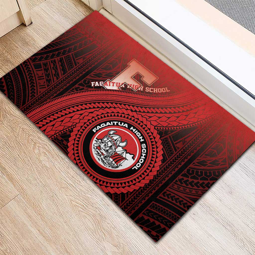 Fagaitua High School Rubber Doormat Polynesian Tribal Pattern LT05 - Polynesian Pride