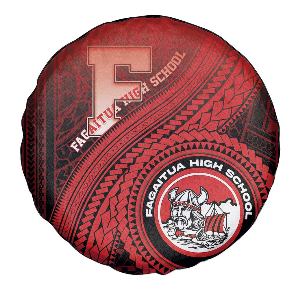 Fagaitua High School Spare Tire Cover Polynesian Tribal Pattern
