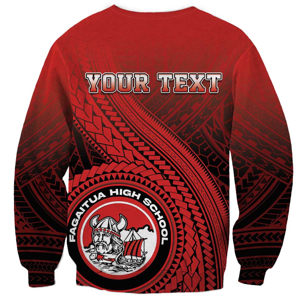 Personalized Fagaitua High School Sweatshirt Polynesian Tribal Pattern