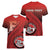 Personalized Fagaitua High School Women V-Neck T-Shirt Polynesian Tribal Pattern