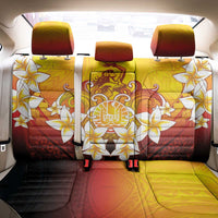 Tahiti Heiva Festival Back Car Seat Cover Tahitian Vahine Plumeria Flowers
