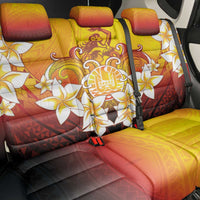Tahiti Heiva Festival Back Car Seat Cover Tahitian Vahine Plumeria Flowers