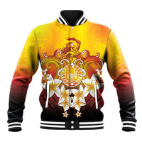 Tahiti Heiva Festival Baseball Jacket Tahitian Vahine Plumeria Flowers