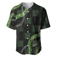Hawaiian Quilt Baseball Jersey Pele Hair Hinahina Lei Black Version LT05 Black - Polynesian Pride