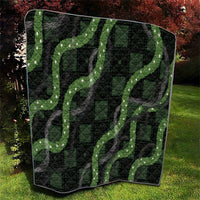 Hawaiian Quilt Quilt Pele Hair Hinahina Lei Black Version LT05 - Polynesian Pride
