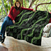 Hawaiian Quilt Quilt Pele Hair Hinahina Lei Black Version LT05 - Polynesian Pride