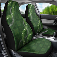 Hawaiian Quilt Car Seat Cover Pele Hair Hinahina Lei Green Version LT05 - Polynesian Pride