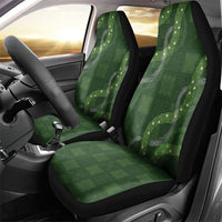 Hawaiian Quilt Car Seat Cover Pele Hair Hinahina Lei Green Version LT05 - Polynesian Pride