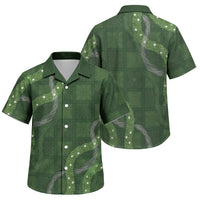Hawaiian Quilt Family Matching Summer Maxi Dress and Hawaiian Shirt Pele Hair Hinahina Lei Green Version LT05 - Polynesian Pride