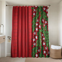 Tonga Language Week Bathroom Set Heilala Floral Red