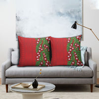 Tonga Language Week Pillow Cover Heilala Floral Red LT05 - Polynesian Pride