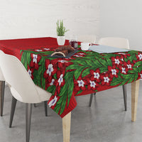 Tonga Language Week Tablecloth Heilala Floral Red