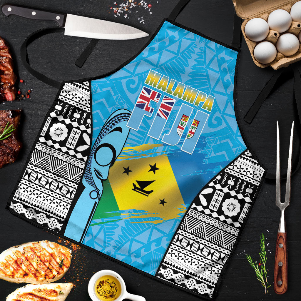 Malampa Fiji Day 2026 Apron Unique Style LT05 Blue - Polynesian Pride
