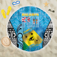 Malampa Fiji Day 2026 Beach Blanket Unique Style LT05 One Size 150cm Blue - Polynesian Pride