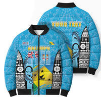 Personalised Malampa Fiji Day 2026 Bomber Puffer Jacket Unique Style LT05 - Polynesian Pride