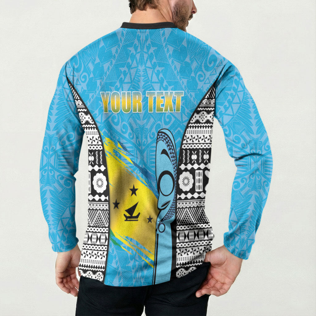 Personalised Malampa Fiji Day 2026 Button Sweatshirt Unique Style LT05 - Polynesian Pride