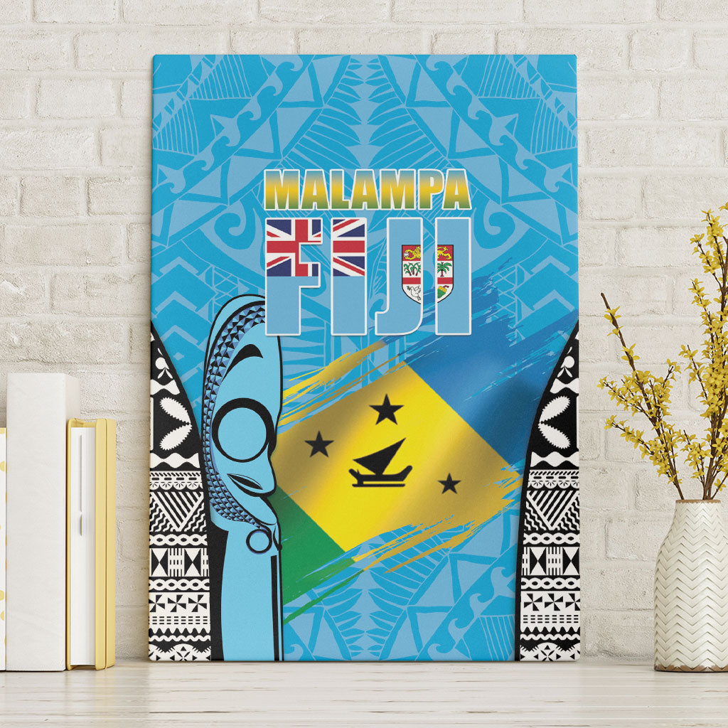 Malampa Fiji Day 2026 Canvas Wall Art Unique Style LT05 Without Frame Blue - Polynesian Pride