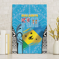 Malampa Fiji Day 2026 Canvas Wall Art Unique Style LT05 Without Frame Blue - Polynesian Pride