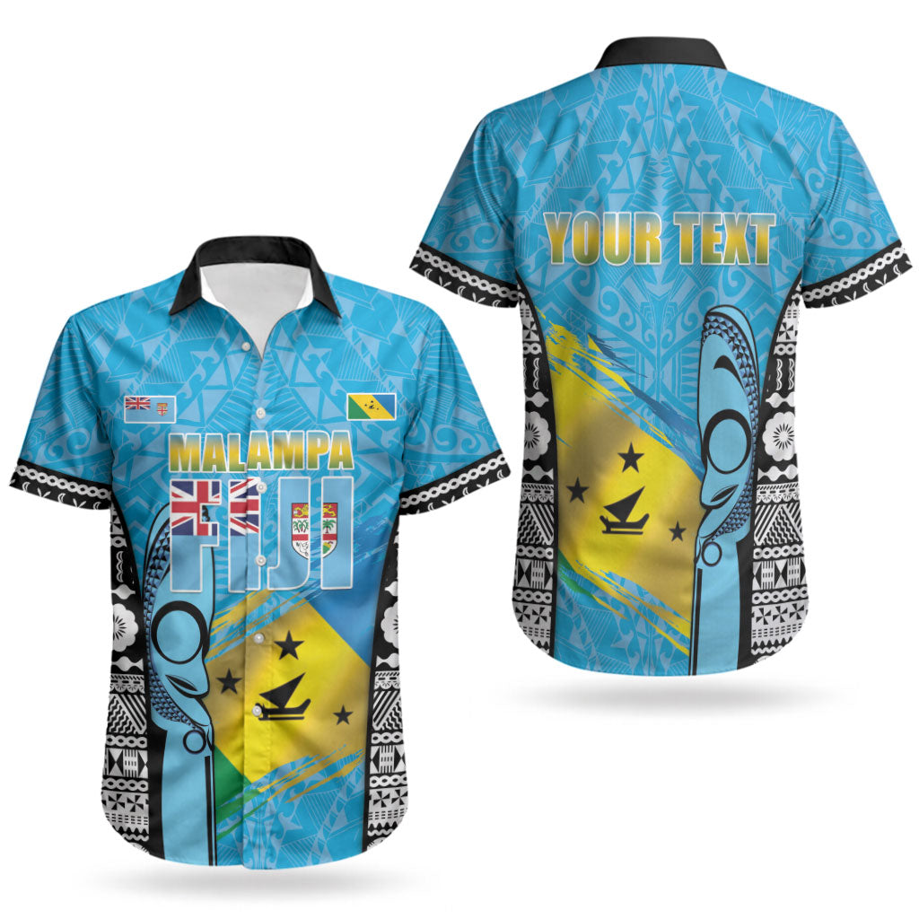 Personalised Malampa Fiji Day 2026 Couples Matching Long Sleeve Bodycon Dress and Hawaiian Shirt Unique Style LT05 - Polynesian Pride