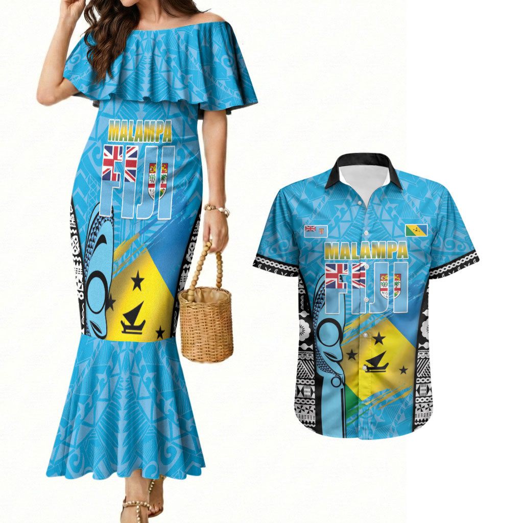 Personalised Malampa Fiji Day 2026 Couples Matching Mermaid Dress and Hawaiian Shirt Unique Style