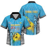 Personalised Malampa Fiji Day 2026 Family Matching Puletasi and Hawaiian Shirt Unique Style LT05 Son's Shirt Blue - Polynesian Pride