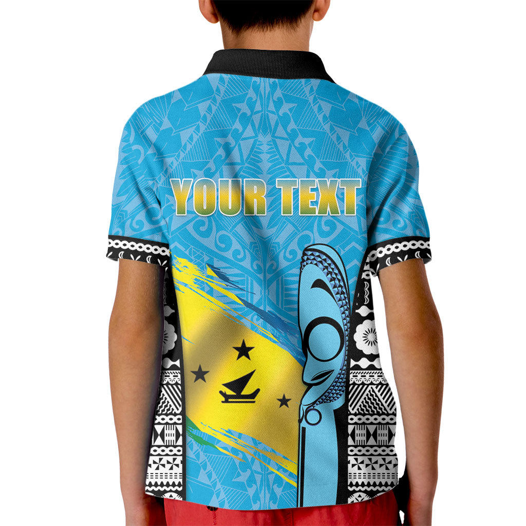 Personalised Malampa Fiji Day 2026 Kid Polo Shirt Unique Style LT05 - Polynesian Pride