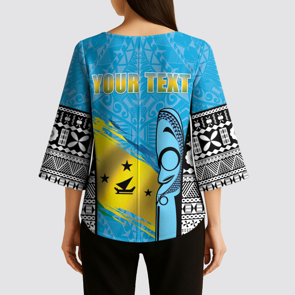 Personalised Malampa Fiji Day 2026 Kimono Sleeve Blouse Unique Style LT05 - Polynesian Pride