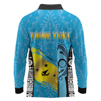 Personalised Malampa Fiji Day 2026 Long Sleeve Polo Shirt Unique Style LT05 - Polynesian Pride