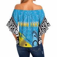 Personalised Malampa Fiji Day 2026 Off Shoulder Wrap Waist Top Unique Style LT05 - Polynesian Pride