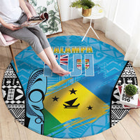 Malampa Fiji Day 2026 Round Carpet Unique Style LT05 - Polynesian Pride