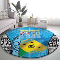 Malampa Fiji Day 2026 Round Carpet Unique Style LT05 - Polynesian Pride