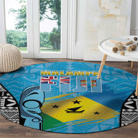 Malampa Fiji Day 2026 Round Carpet Unique Style LT05 - Polynesian Pride