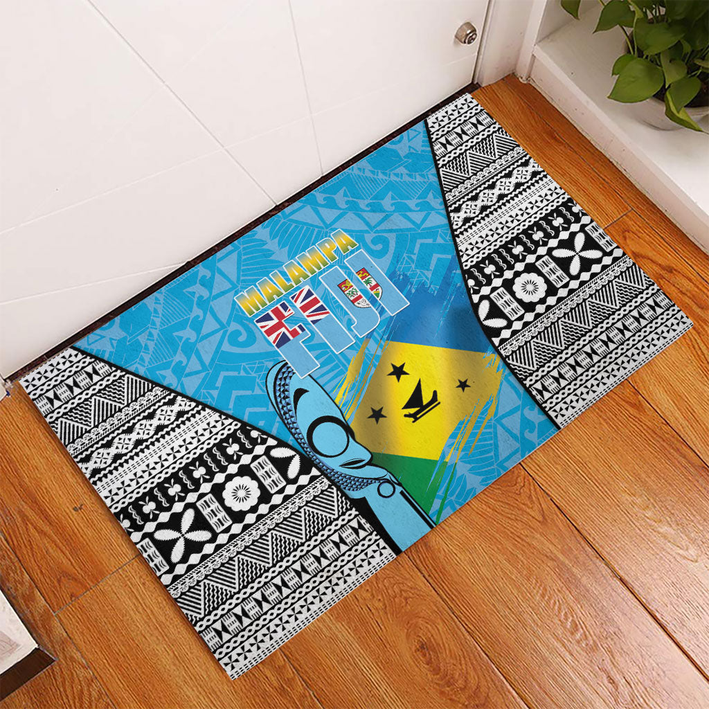 Malampa Fiji Day 2026 Rubber Doormat Unique Style LT05 - Polynesian Pride