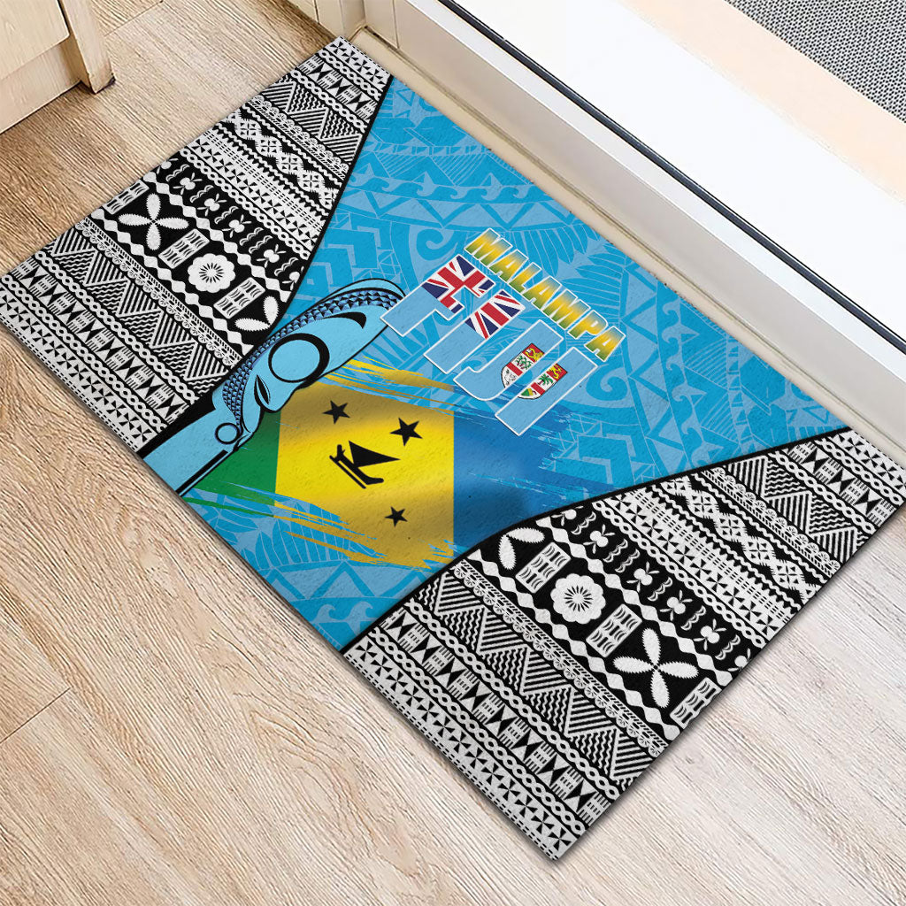 Malampa Fiji Day 2026 Rubber Doormat Unique Style LT05 - Polynesian Pride