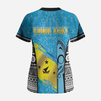 Personalised Malampa Fiji Day 2026 Scrub Top Unique Style LT05 - Polynesian Pride